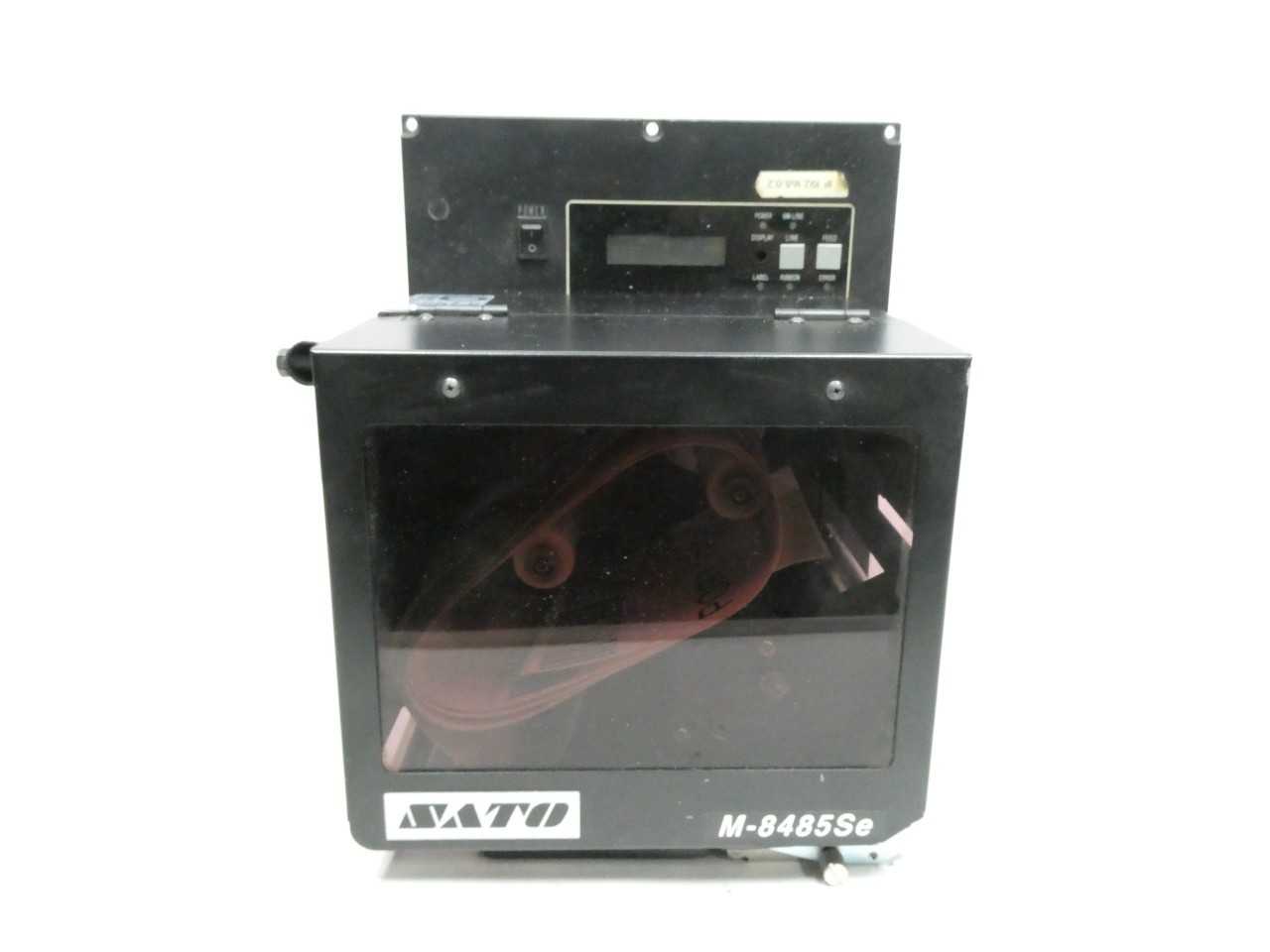 SATO M-8485SE BARCODE PRINTER 100-120/200-240V-AC INDUSTRIAL LABEL MAKER - PACKAGING