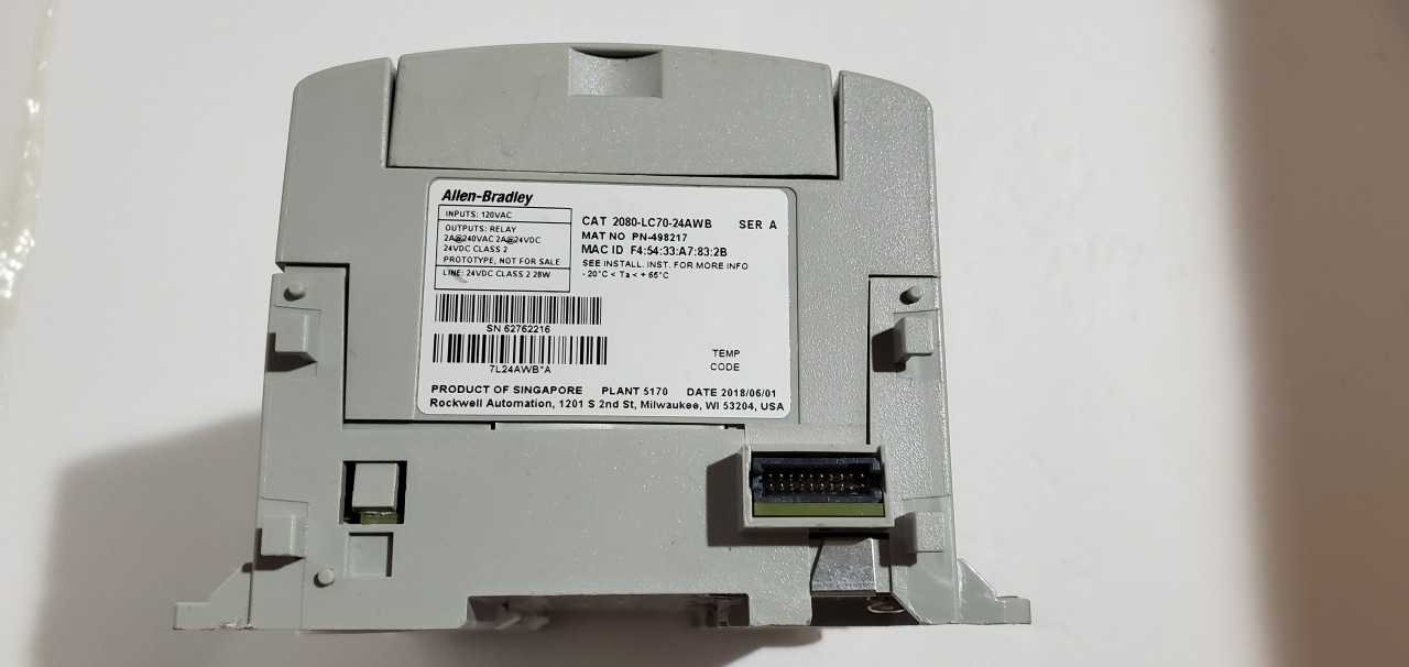 Allen Bradley Micro 870 2080-LC70-24AWB PLC - AUTOMATION & CONTROLS