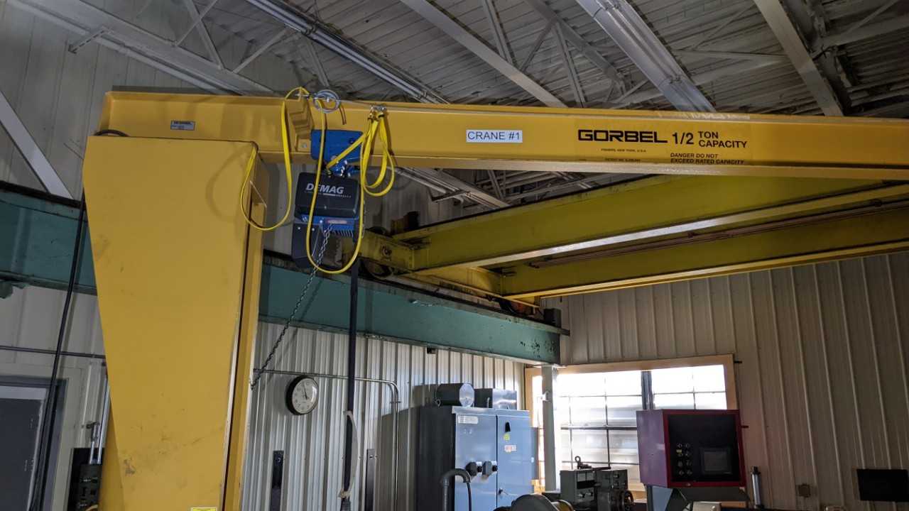 Gorbel 1/2 Ton Jib with Demag 1/2 Ton hoist - LIFTING EQUIPMENT