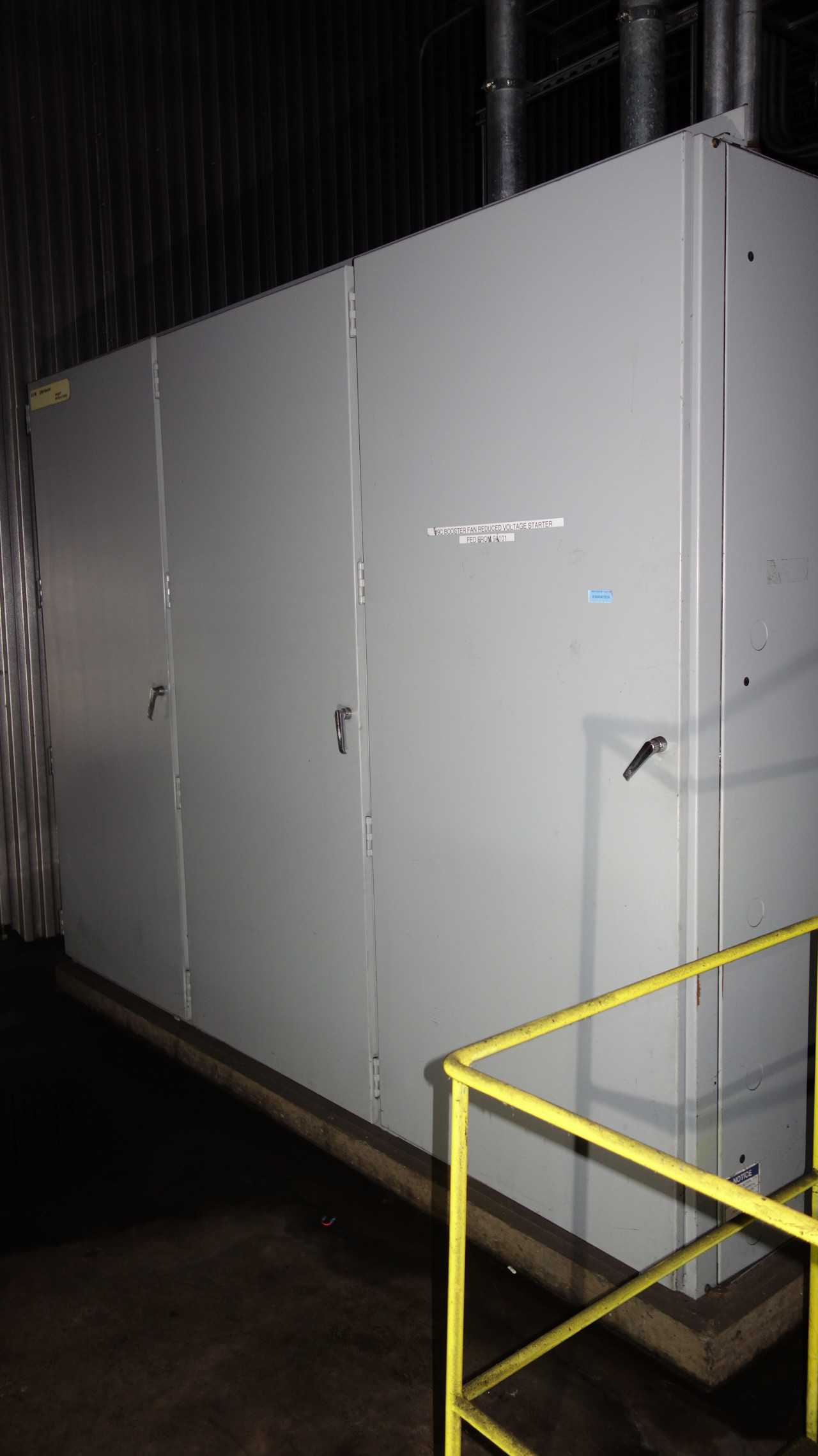 X3 SECTIONS OF EATON AMPGARD MOTOR CONTROL PANELS - AUTOMATION & CONTROLS