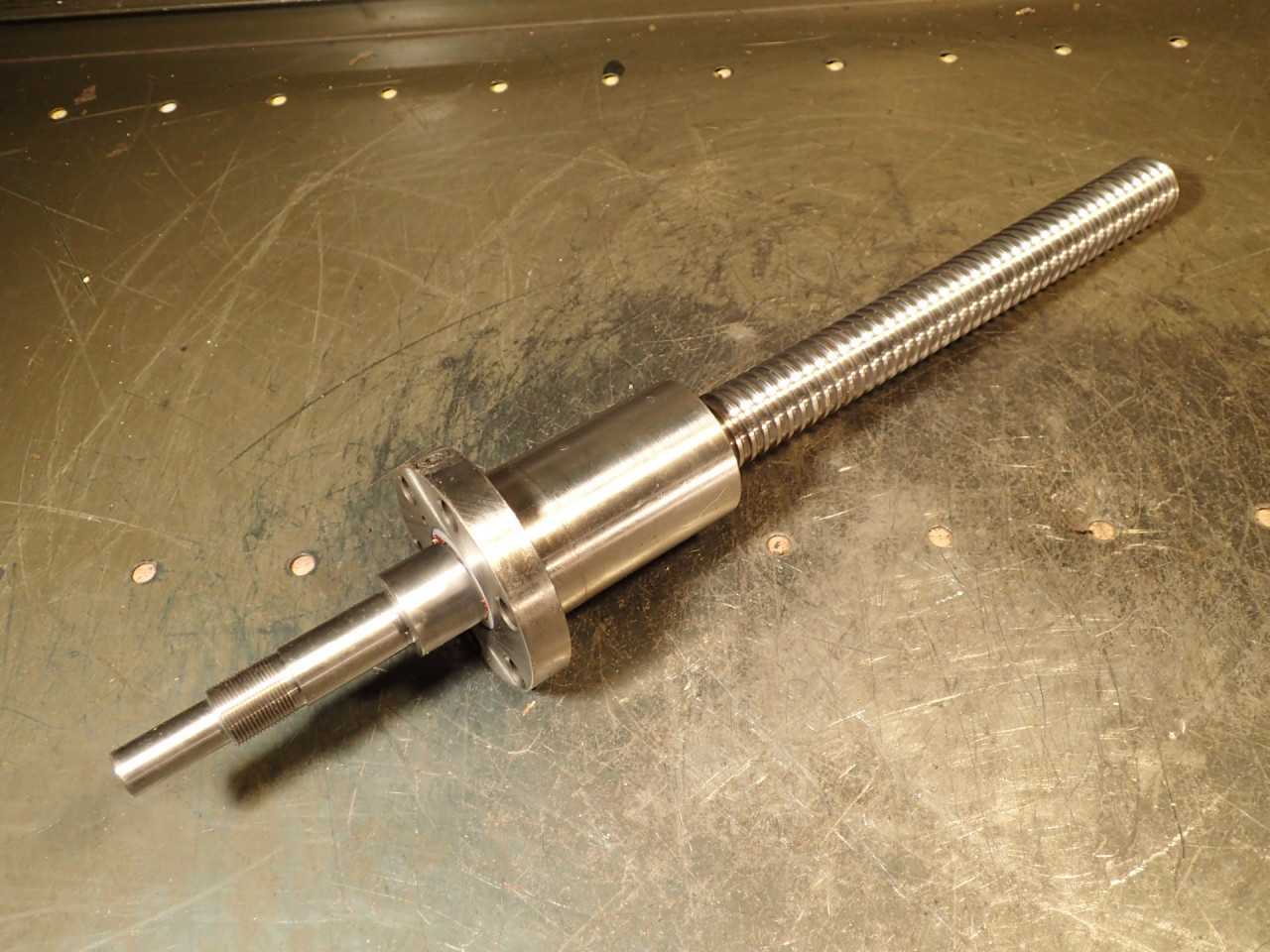Yarborough Precision 5mm pitch Ball Screw 220mm Travel 17mmx1.0 thread 15.76 OAL - MACHINING ACCESSORIES & TOOLING