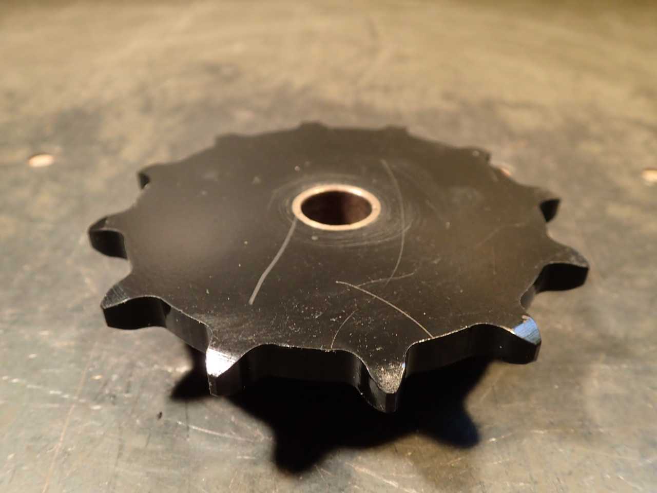H922 Type B 5/16 in Wide B504 Block Chain Sprocket: 12 Teeth, 5/8 Bronze Bushing - ROLLER CHAIN