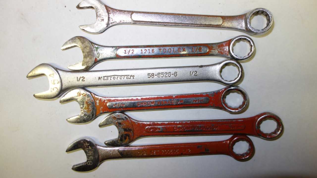 LOT OF 16 ASSORTED COMBINATION WRENCHES - HAND TOOLS