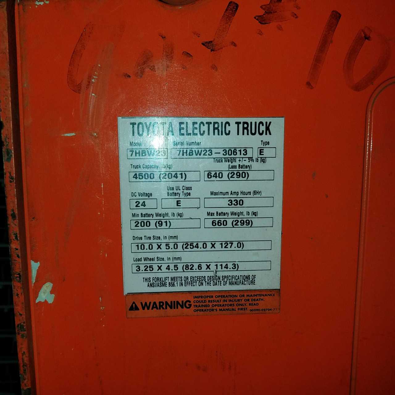 2007 Toyota 7HBW23 walkie pallet jack, Billings, MT - MANUAL PALLET JACKS