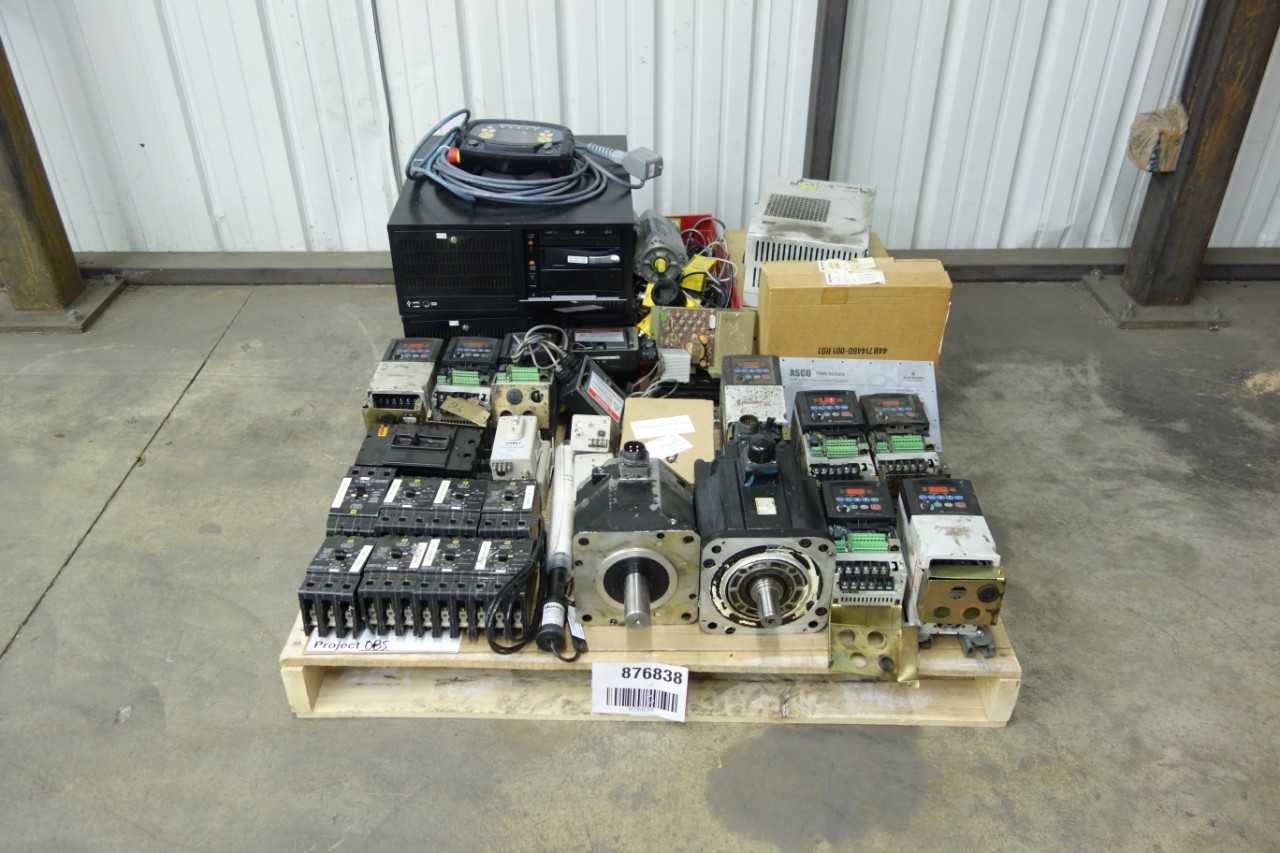 PALLET OF ASSORTED AUTOMATION AND CONTROLS - INDUSTRIAL PARTS