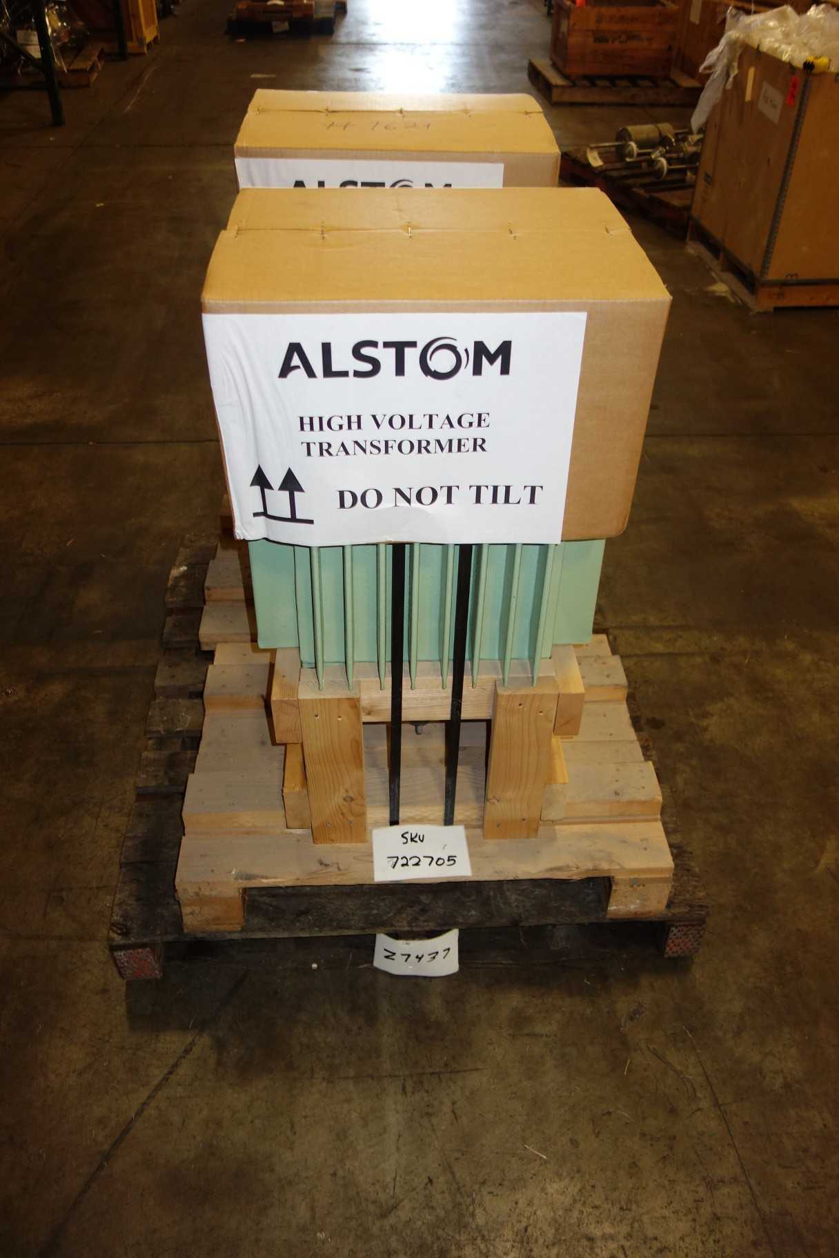 LOT OF 2 ALSTOM HIGH VOLTAGE TRANSFORMER 70KV 800MA - CONTROL TRANSFORMERS