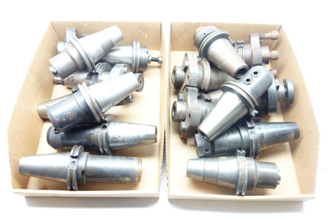 LOT OF ASSORTED CAT40, 45 TOOL HOLDERS - ELECTRIC POWER TOOLS