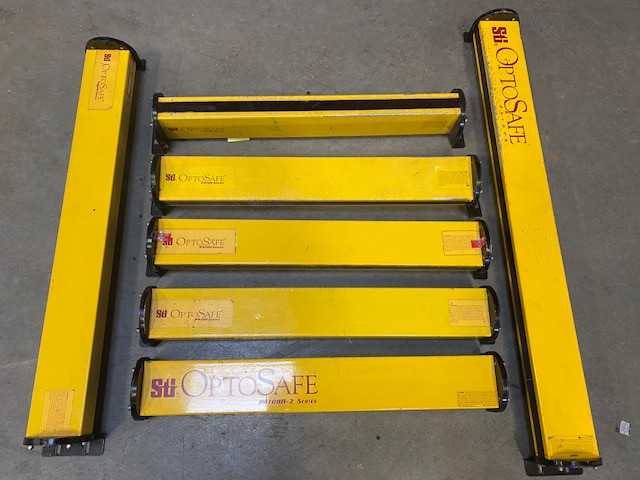 Lot of 7 STI OPTOSAFE SAFETY LIGHT CURTAIN RECEIVERS-USED - SAFETY EQUIPMENT Lot of 7 STI OPTOSAFE SAFETY LIGHT CURTAIN RECEIVERS-USED - SAFETY EQUIPMENT