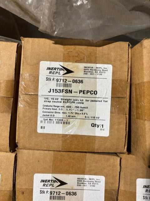 Bulk Lot of Switchgear Circuit Breaker Lifts, Halopane Lights & Inertia J153FSN-Pepco Kits - QTY 79 Pieces on 3 Pallets - INDUSTRIAL PARTS