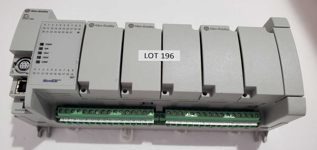 Allen Bradley Micro 830  2080-LC30-48QWB PLC - AUTOMATION & CONTROLS