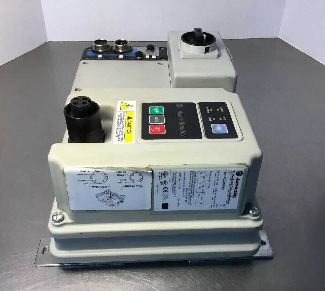 Allen Bradley 280A-F23Z-25D-CR-3 ArmorStart Control Mod with 280A-FN-25-C Base - Used - Bench Tested - AUTOMATION & CONTROLS