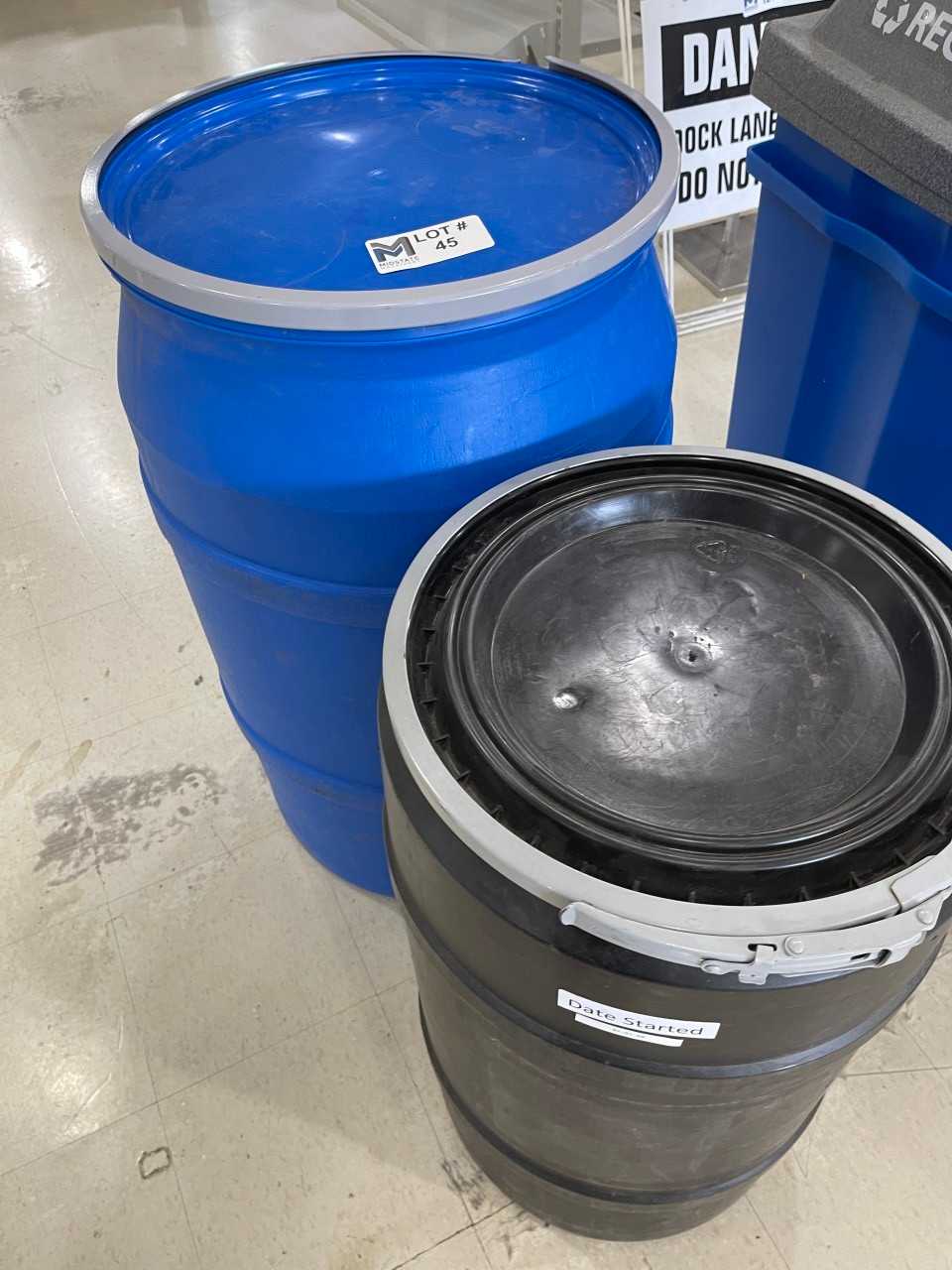 Empty Plastic Barrels - TOOL STORAGE