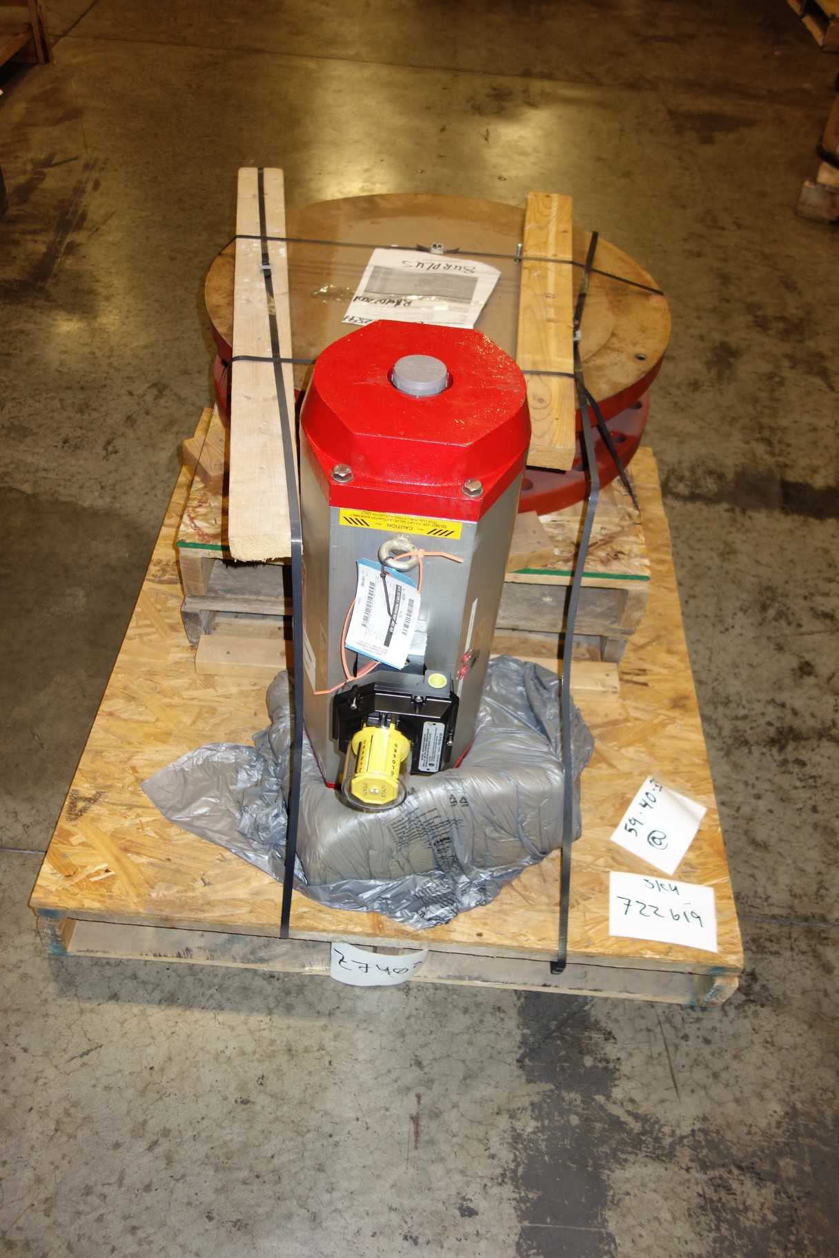 PRATT BUTTERFLY VALVE AND ACTUATOR FL XR70 24IN 150PSI - VALVES