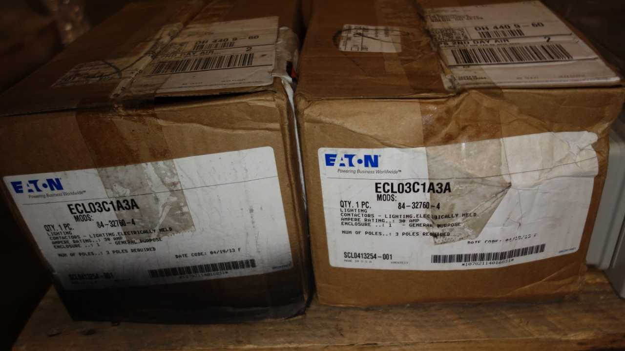1 PALLET OF ASSORTED EATON ELECTRICAL BOXES, LOADCENTERS - ELECTRICAL COMPONENTS