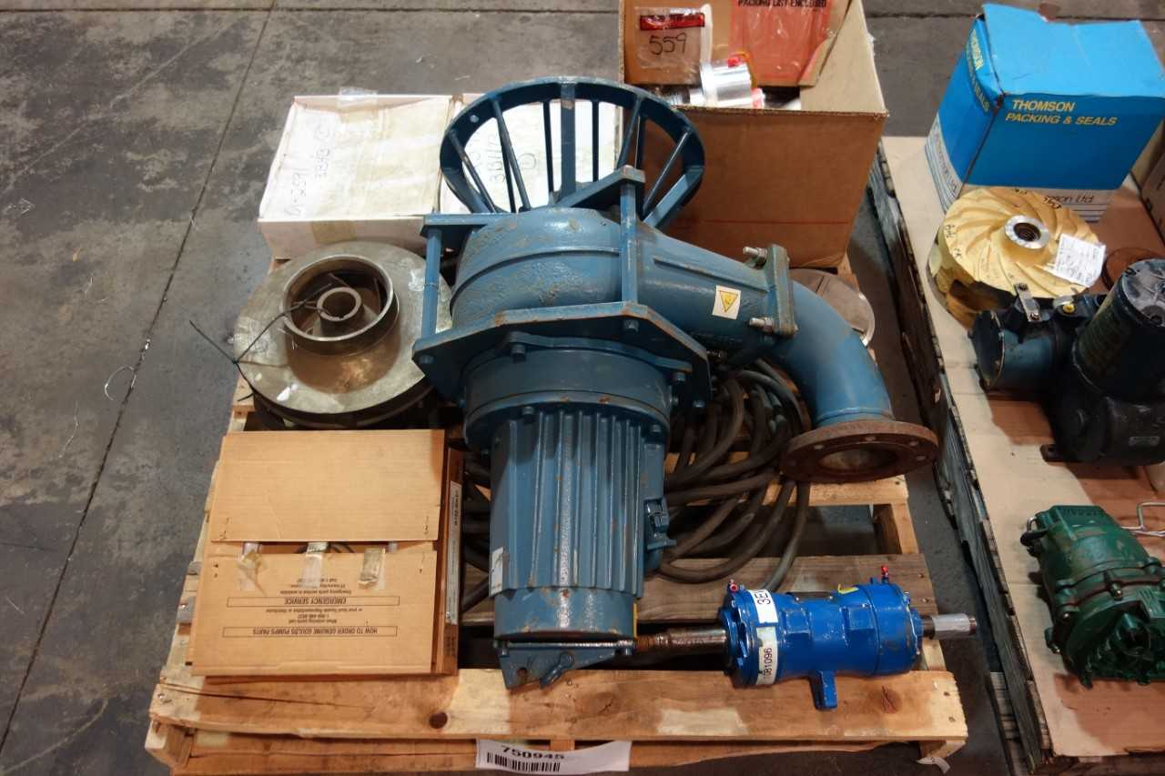 2 PALLETS OF ASSORTED PUMPS, REPLACEMENT PARTS, IMPELLARS - INDUSTRIAL PARTS