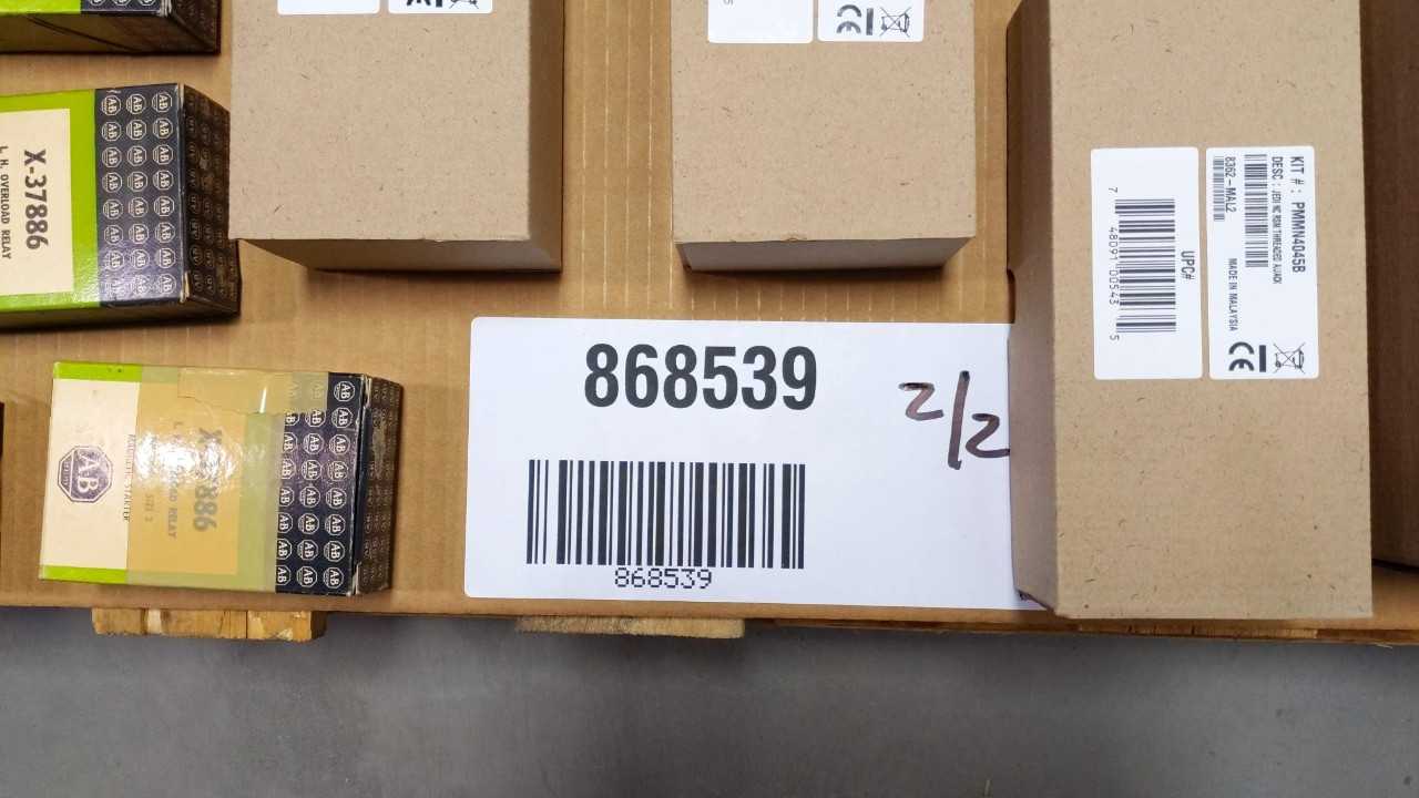 2 PALLETS OF ASSORTED ELECTRICAL PARTS - ELECTRICAL COMPONENTS