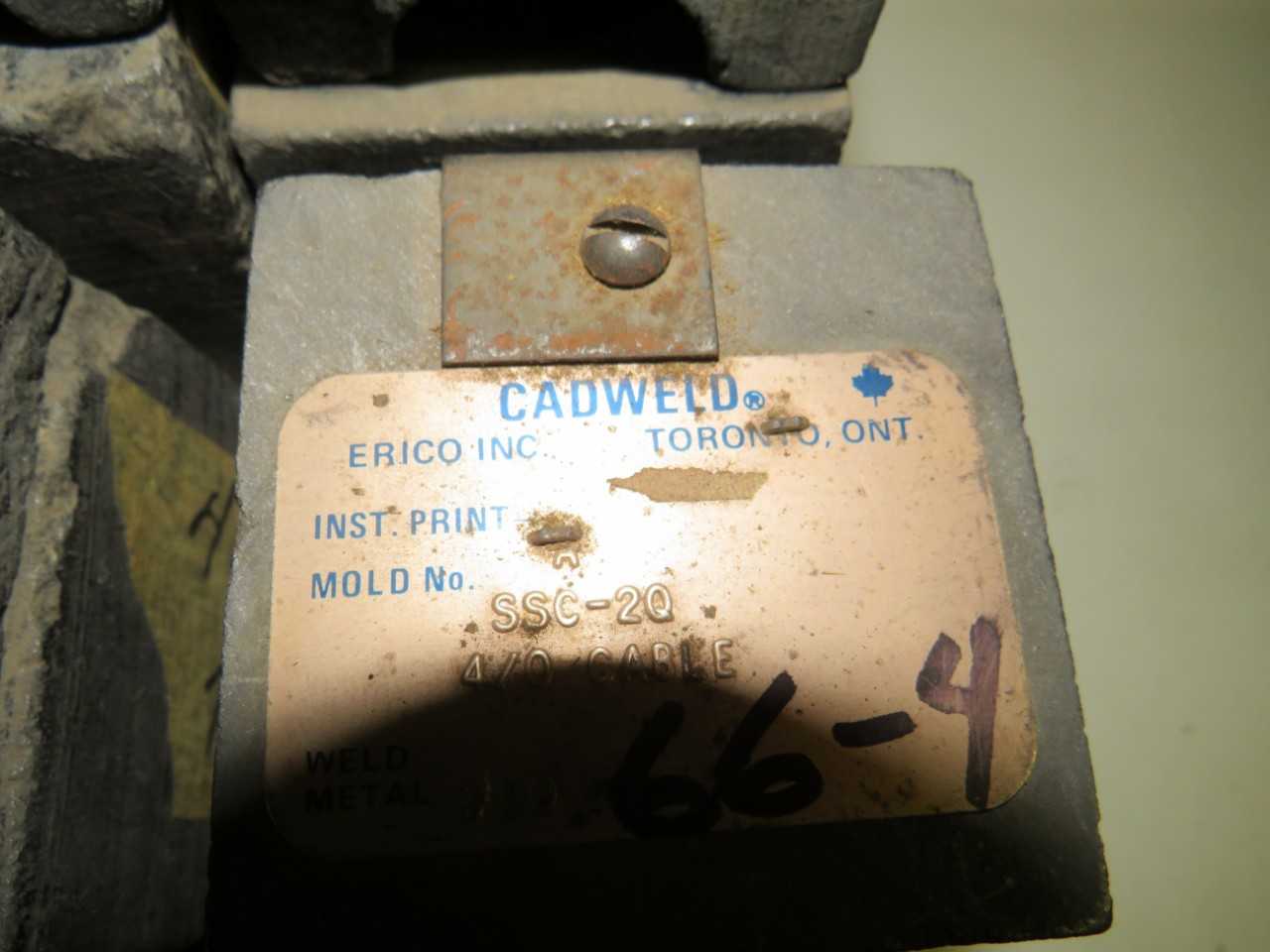 LOT OF 6 ASSORTED CADWELD 4/0 MOLDS - HAND TOOLS