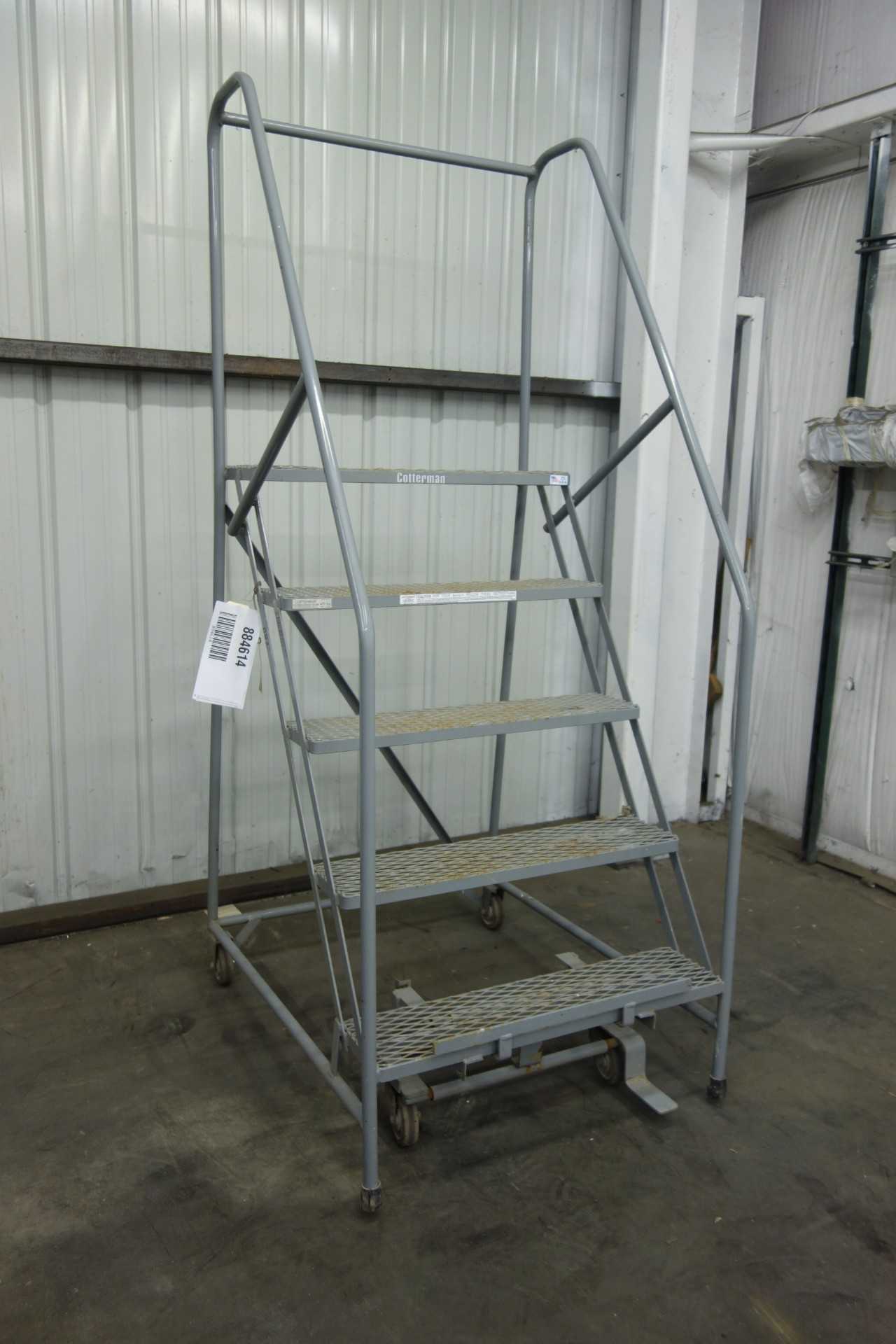 5-STEP ROLLING LADDER - MATERIAL HANDLING