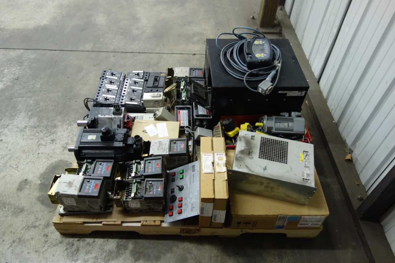 PALLET OF ASSORTED AUTOMATION AND CONTROLS - INDUSTRIAL PARTS
