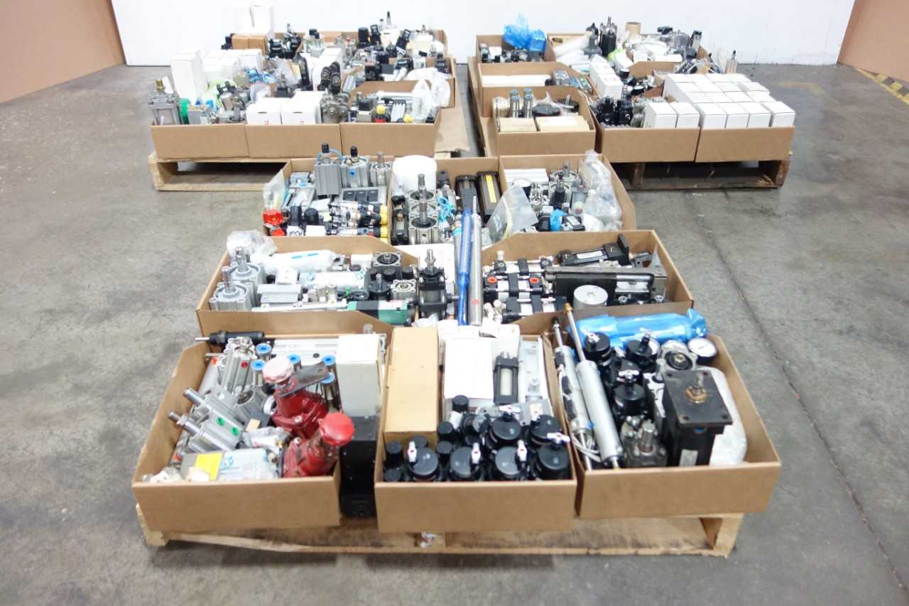 3 PALLETS OF ASSORTED PNEUMATIC REPLACEMENT PARTS - PNEUMATIC POWER TOOL