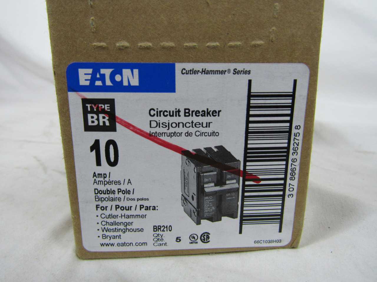 - Quantity of 50 - Eaton BR210 - Plug In Breakers - CIRCUIT BREAKERS