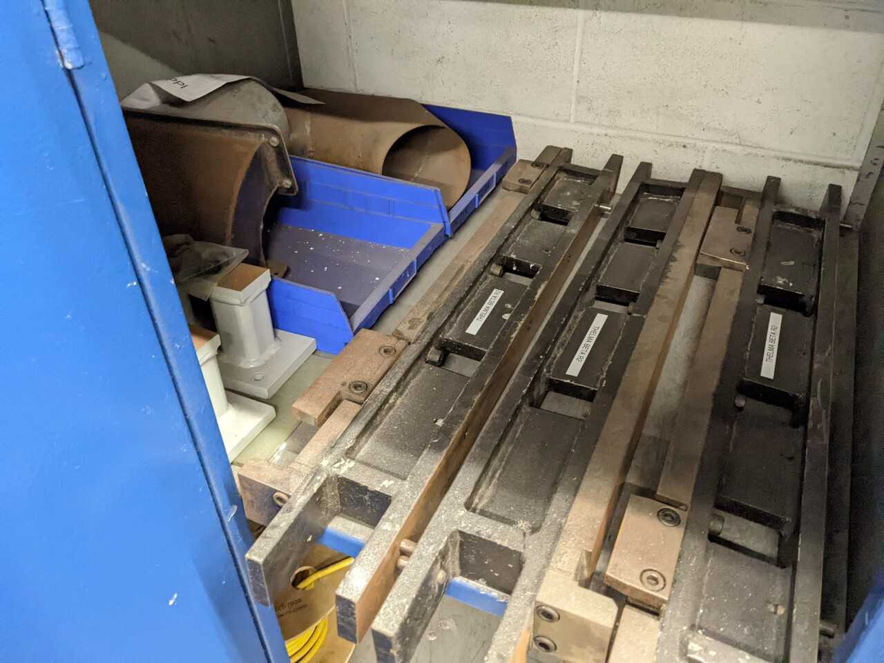 2 CABINETS WITH CONTENTS, ASSORTED TUBING, CERAMIC HOLDERS, ANTENNA PARTS, BOLTS - INDUSTRIAL PARTS