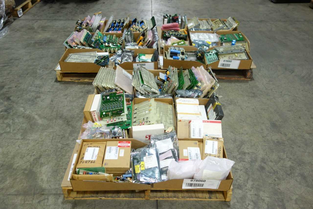 3 PALLETS OF ASSORTED PCB CIRCUIT BOARDS - AUTOMATION & CONTROLS
