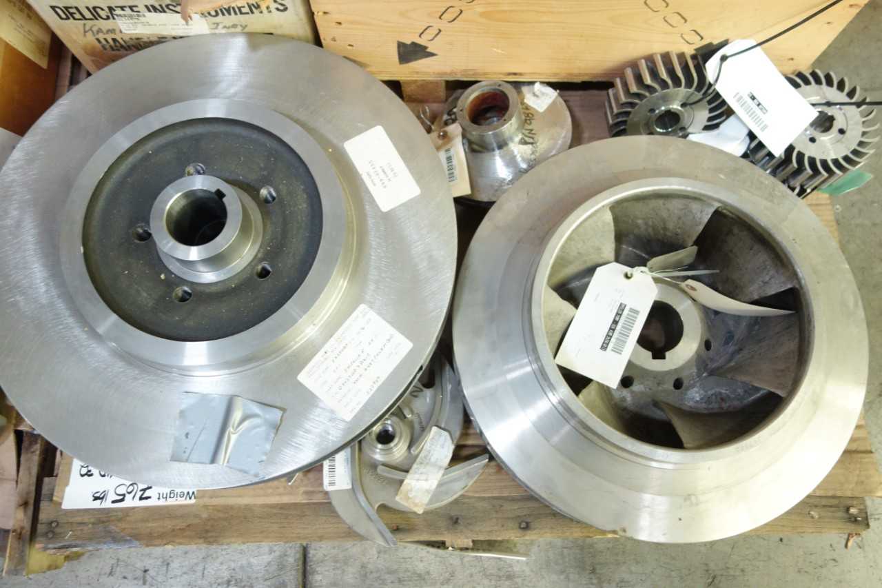 2 PALLETS OF STAINLESS STEEL PUMP PARTS - PUMPS