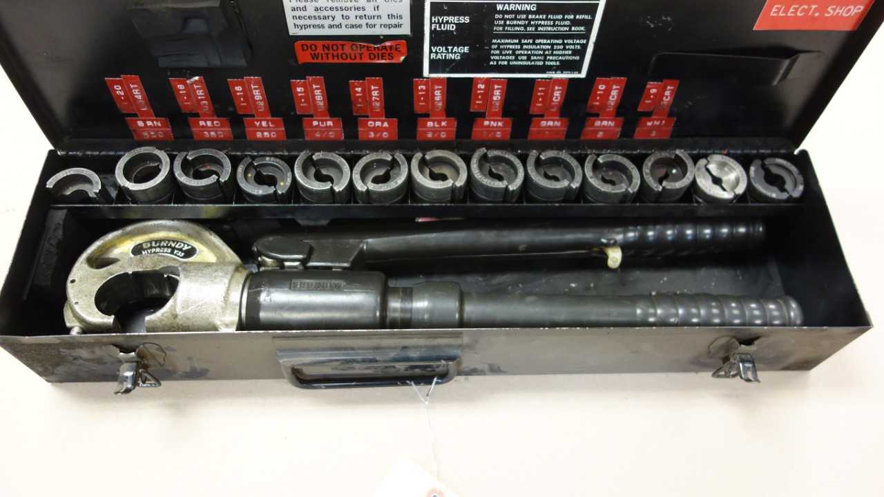 BURNDY Y39 HYPRESS Y35 CRIMPING TOOL - MACHINE TOOLING