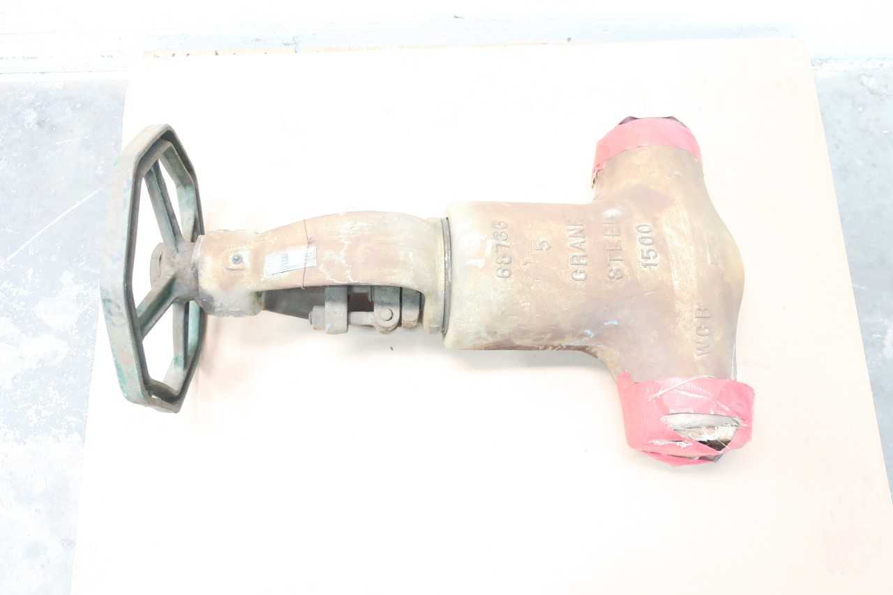 CRANE 787-U1 MANUAL 1500 STEEL BUTT WELD 5IN WEDGE GATE VALVE - VALVES