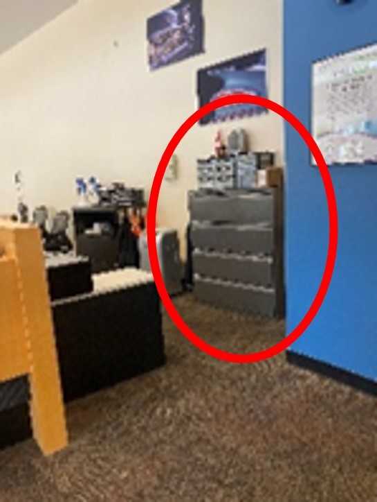 (1) 4-Drawer File Cabinet - TOOL STORAGE
