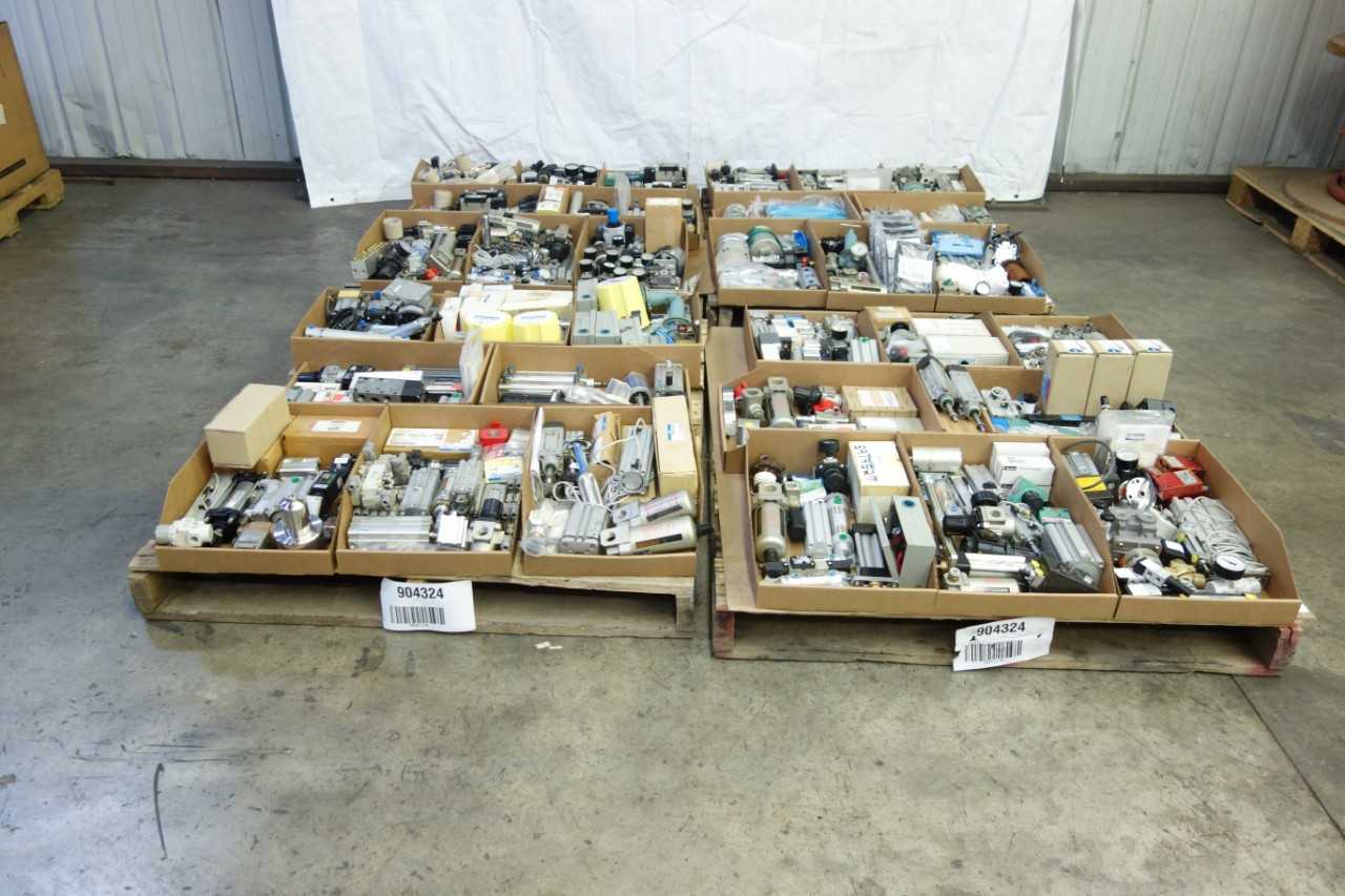 4 PALLETS OF ASSORTED PNEUMATIC REPLACEMENT PARTS - PNEUMATIC POWER TOOL
