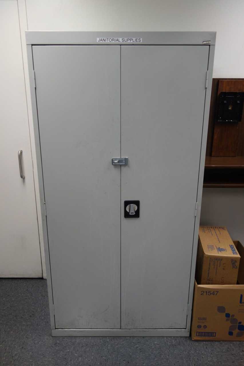 2x steel cabinets, contents excluded - TOOL STORAGE