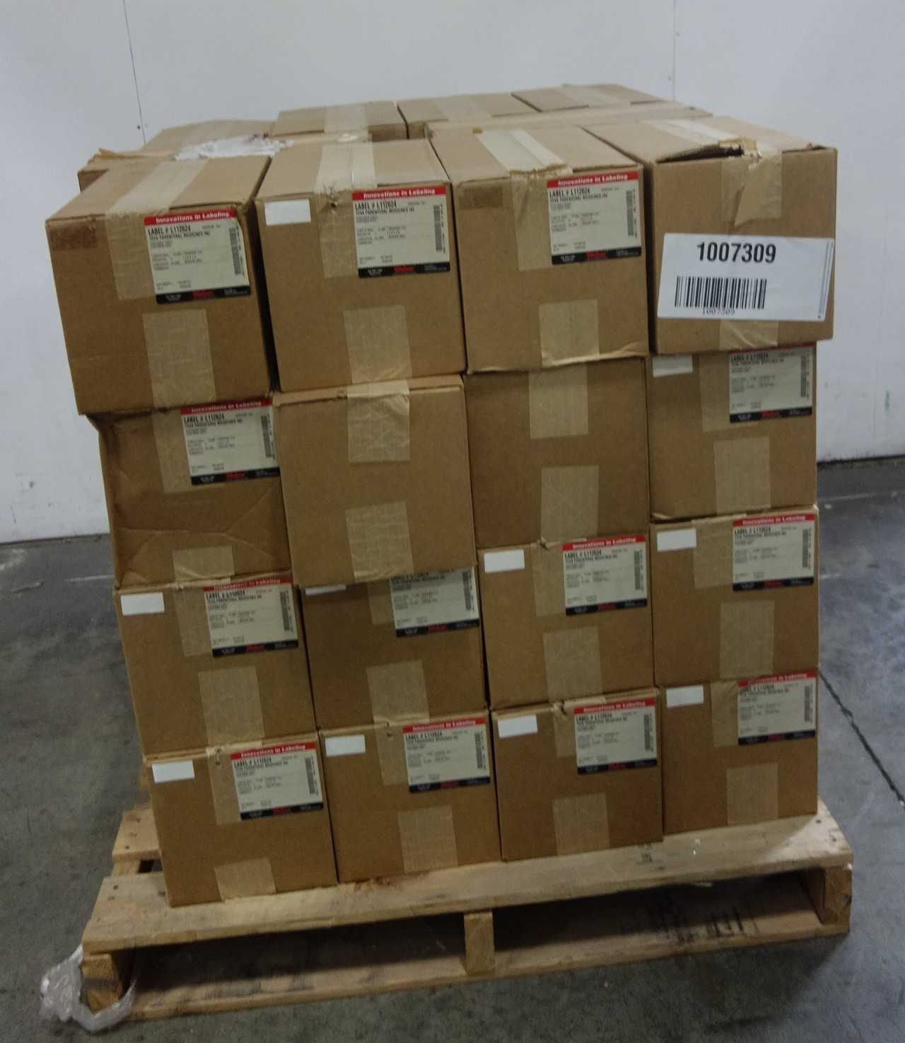 40 BOXES OF 4 WEBER L112624 WHITE PRINTER LABELS - PACKAGING