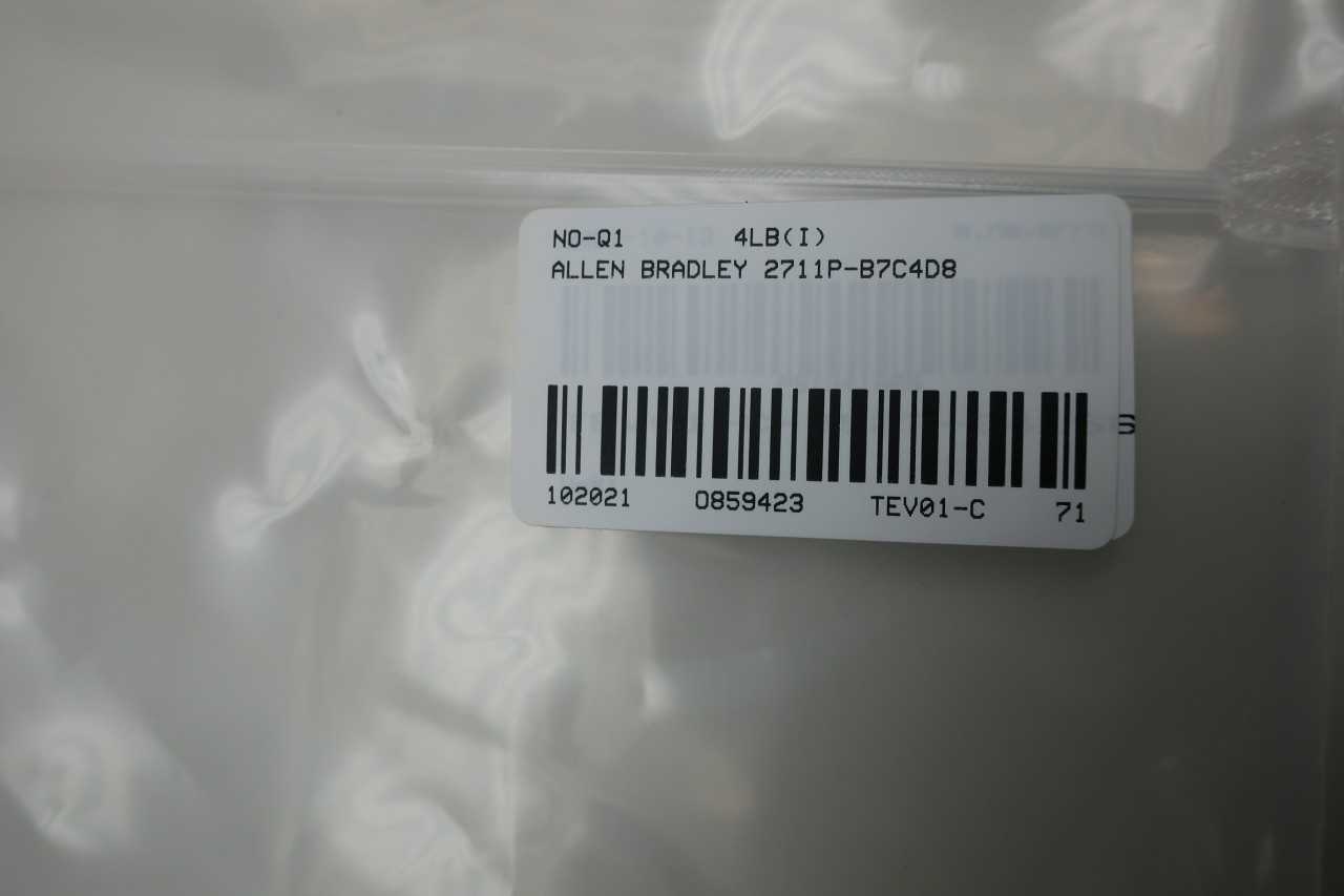 ALLEN BRADLEY2711P-B7C4D8OPERATOR INTERFACE - AUTOMATION & CONTROLS