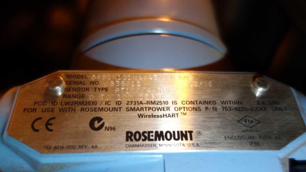 LOT OF 9 ROSEMOUNT 649DX1 WIRELESS TRANSMITTERS - MISCELLANEOUS