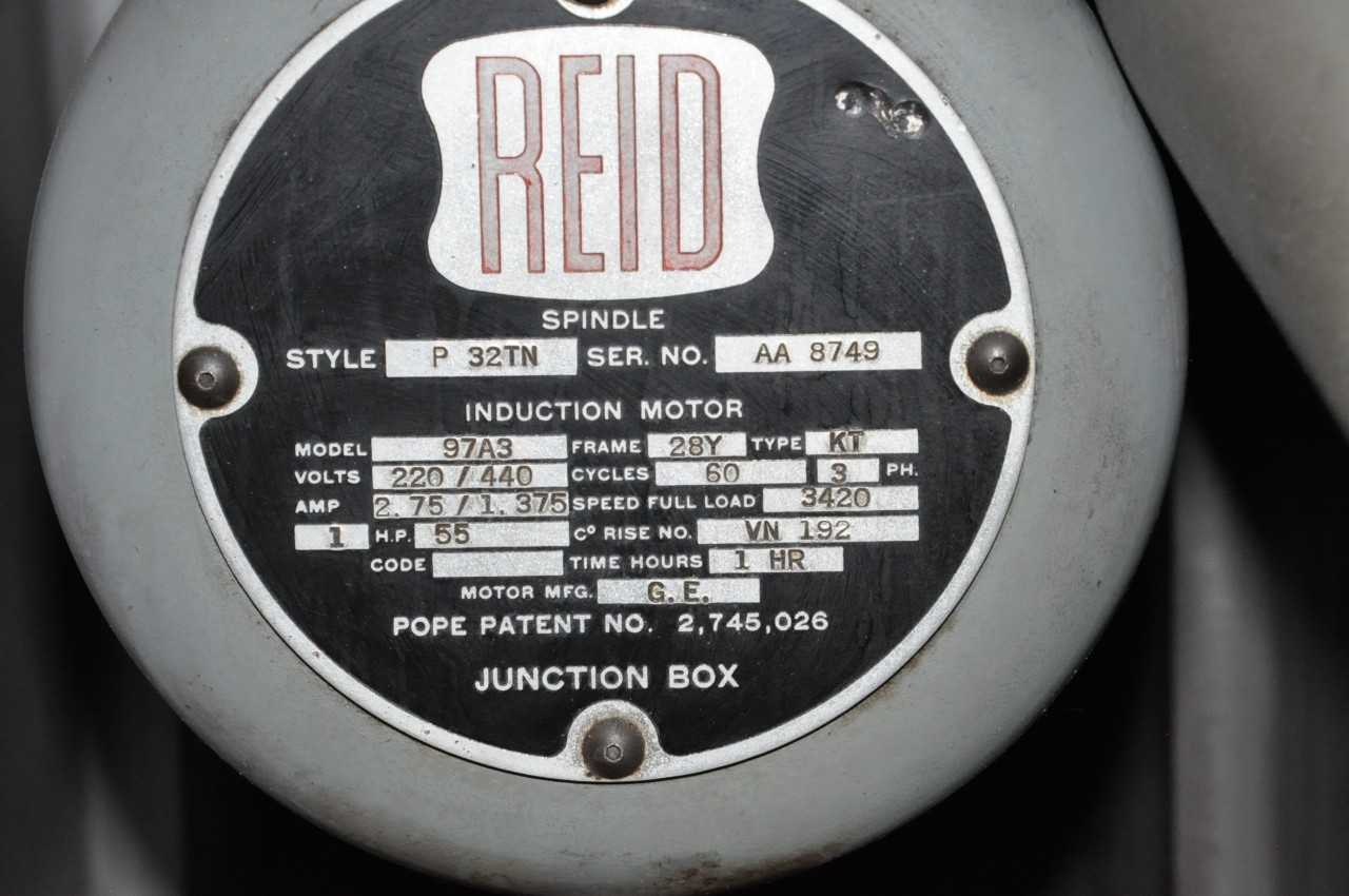 Reid 618H Grinder - GRINDING MACHINES