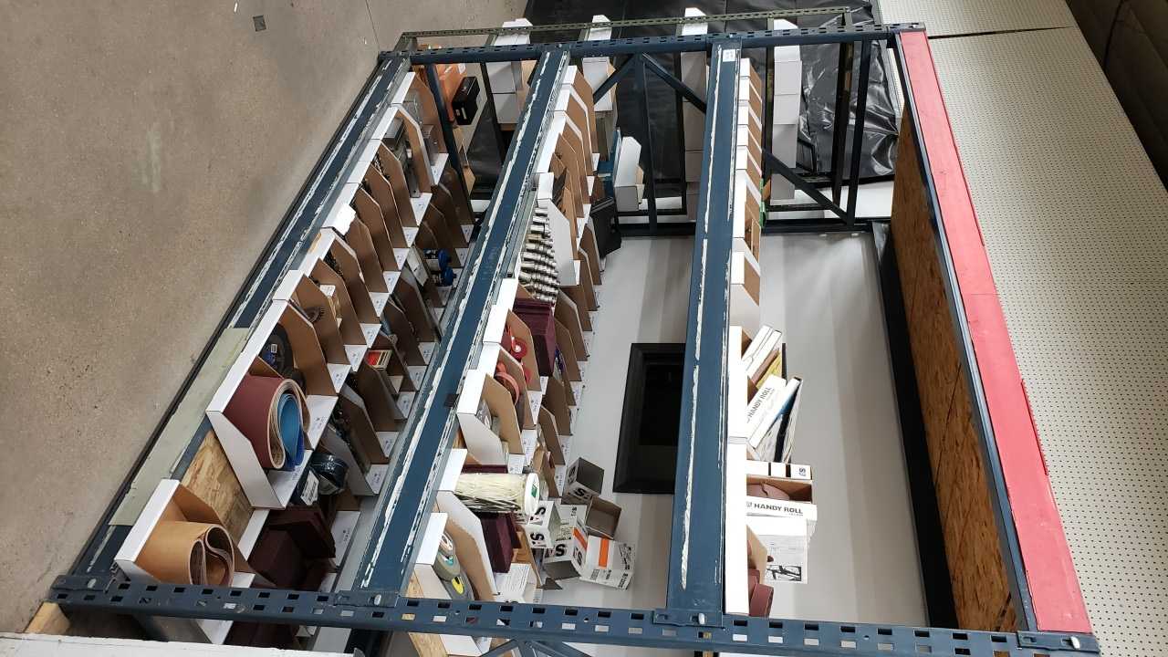 3 Shelf Storage Rack (Contents not Included) - TOOL STORAGE 3 Shelf Storage Rack (Contents not Included) - TOOL STORAGE
