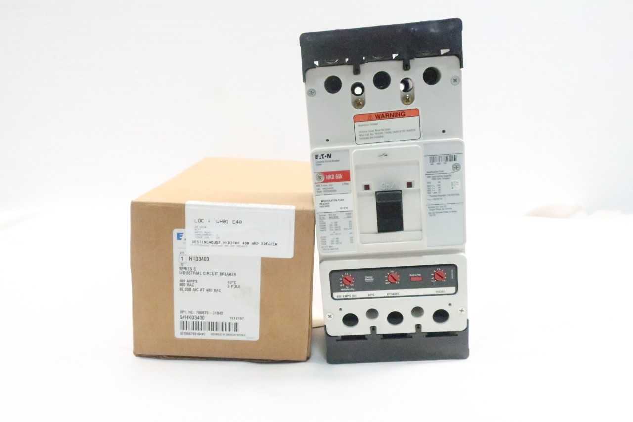 EATON HKD3400F 3P 400A AMP 600V-AC MOLDED CASE CIRCUIT BREAKER - CIRCUIT BREAKERS