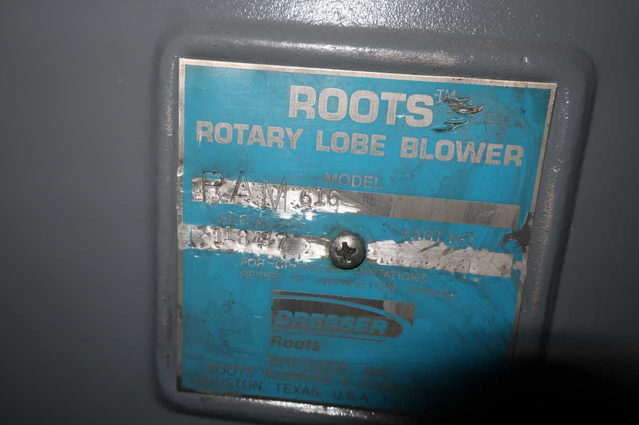 ROOTS RAM 616 ROTARY LOBE BLOWER - ROTARY LOBE BLOWER