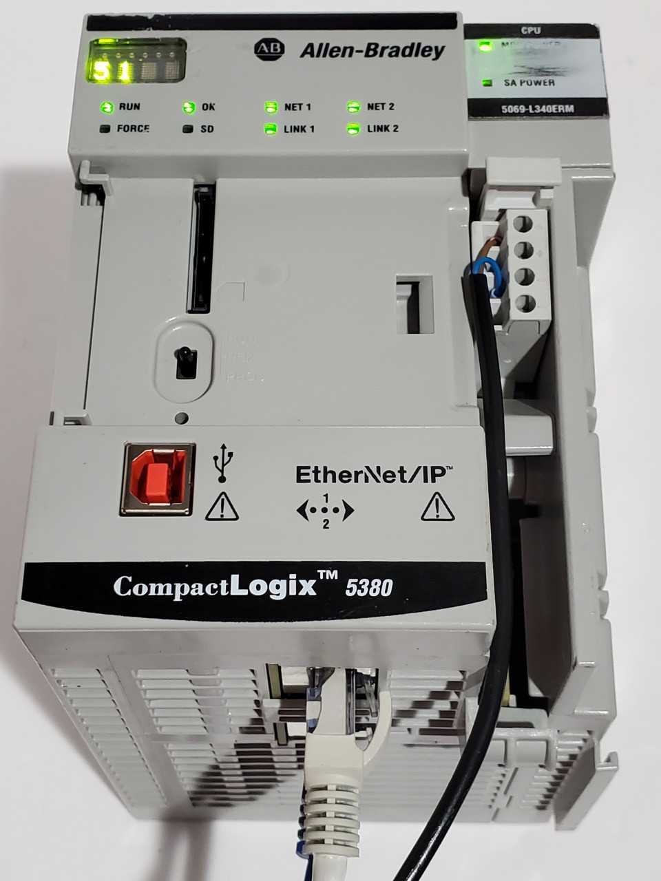 Allen Bradley CompactLogix 5069-L340ERM - AUTOMATION & CONTROLS Allen Bradley CompactLogix 5069-L340ERM - AUTOMATION & CONTROLS