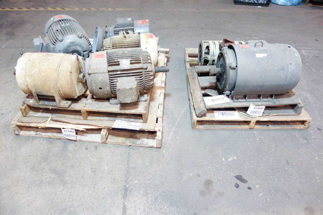 2 PALLETS OF ASSORTED ELECTRIC MOTORS - ELECTRIC MOTORS