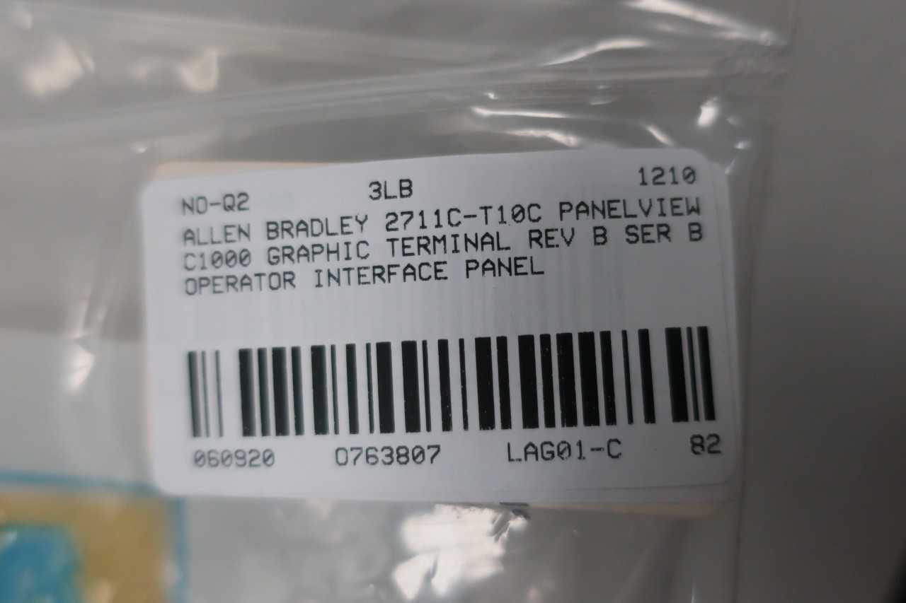 ALLEN BRADLEY 2711C-T10C PANELVIEW C1000 GRAPHIC TERMINAL - AUTOMATION & CONTROLS