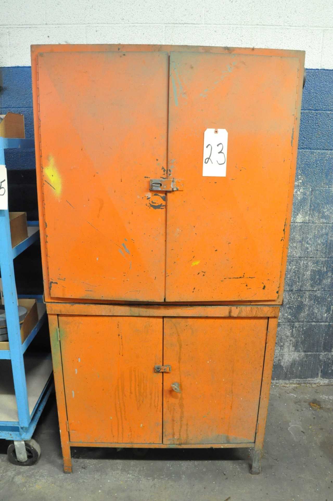 2 Door Storage Cabinets and 1 Double Stack 2-Door Short Cabinets - TOOL STORAGE