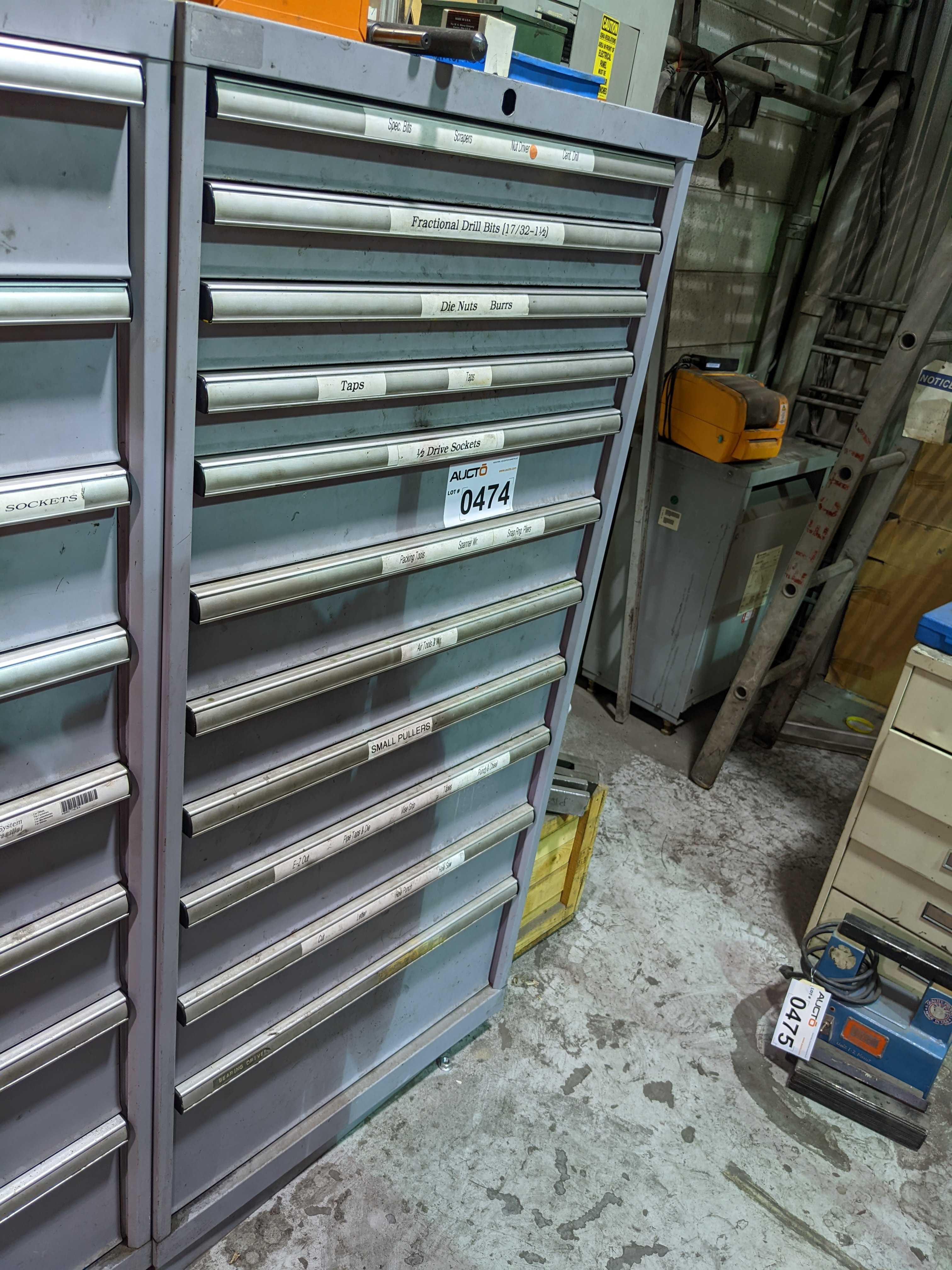 CABINET AND CONTENTS - ELECTRIC POWER TOOLS