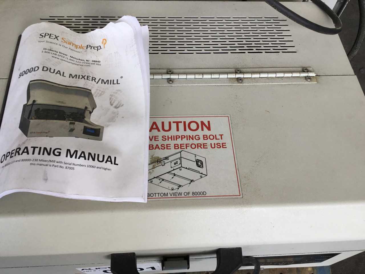 SPEX Sampler Prep Mixer/ Mill 8000 - ELECTRIC POWER TOOLS
