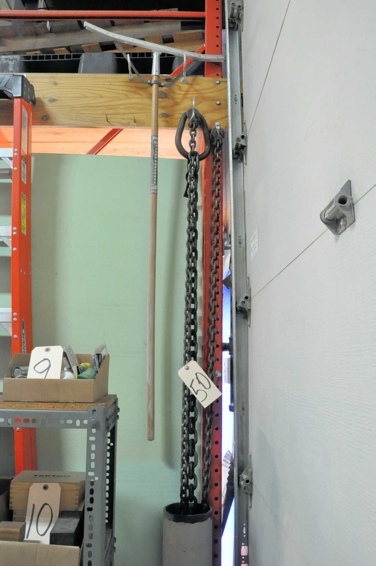 Lot-(1) 1-Hook Chain Sling and (1) 2-Hook Binder Chain - ELECTRIC POWER TOOLS