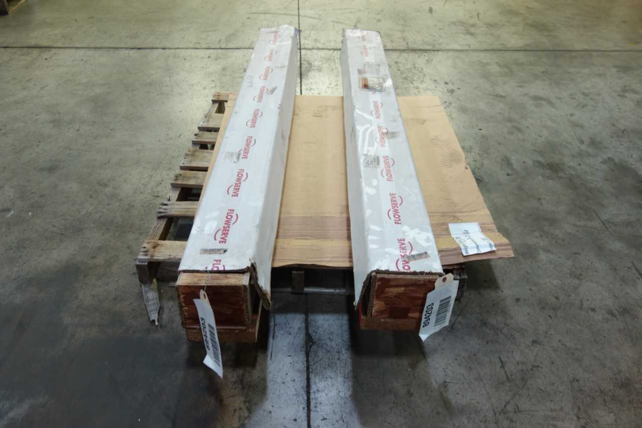 LOT OF 2 FLOWSERVE 12VEM10X15-1056 STEEL BEARING SHAFT - BEARINGS