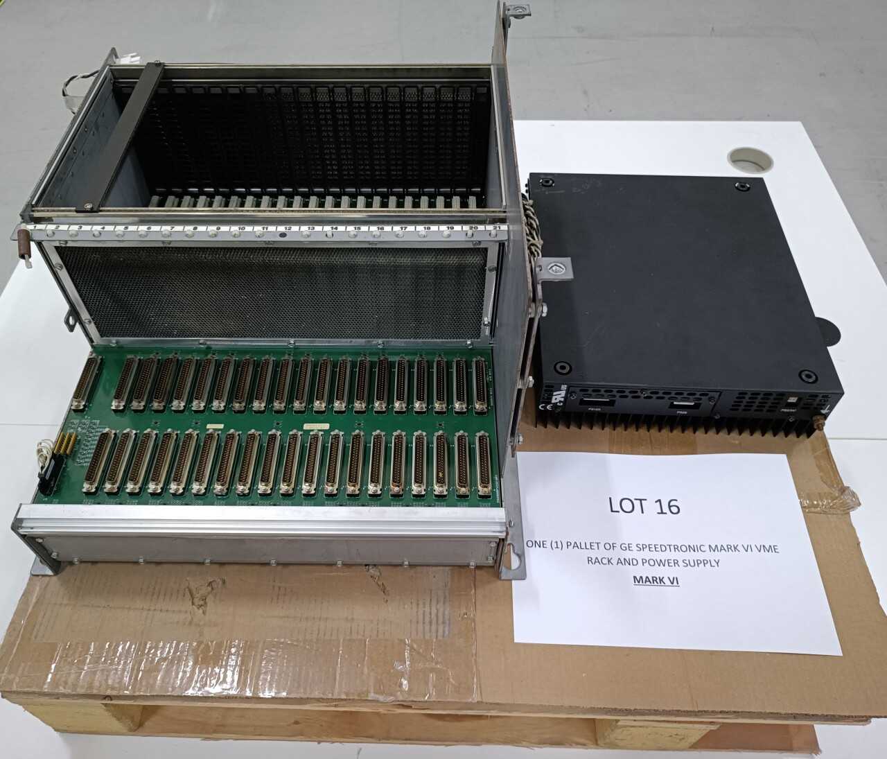 ONE (1) PALLET OF GE SPEEDTRONIC MARK VI VME RACK AND POWER SUPPLYMARK VI - AUTOMATION & CONTROLS