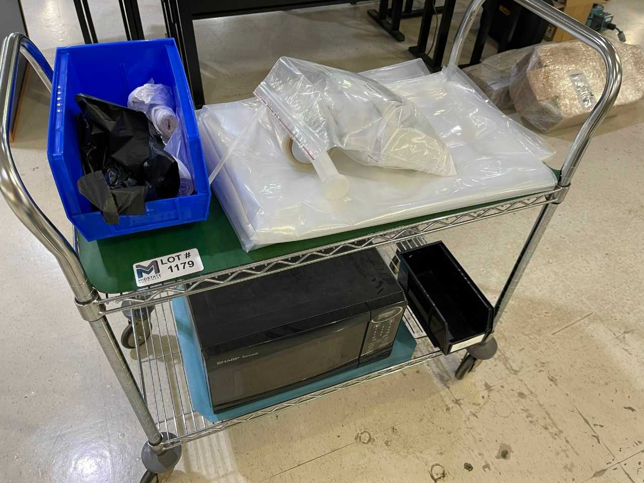 Rolling Bakers Rack with all Contents - MISCELLANEOUS